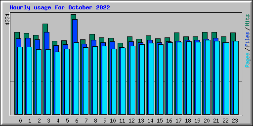 Hourly usage for October 2022